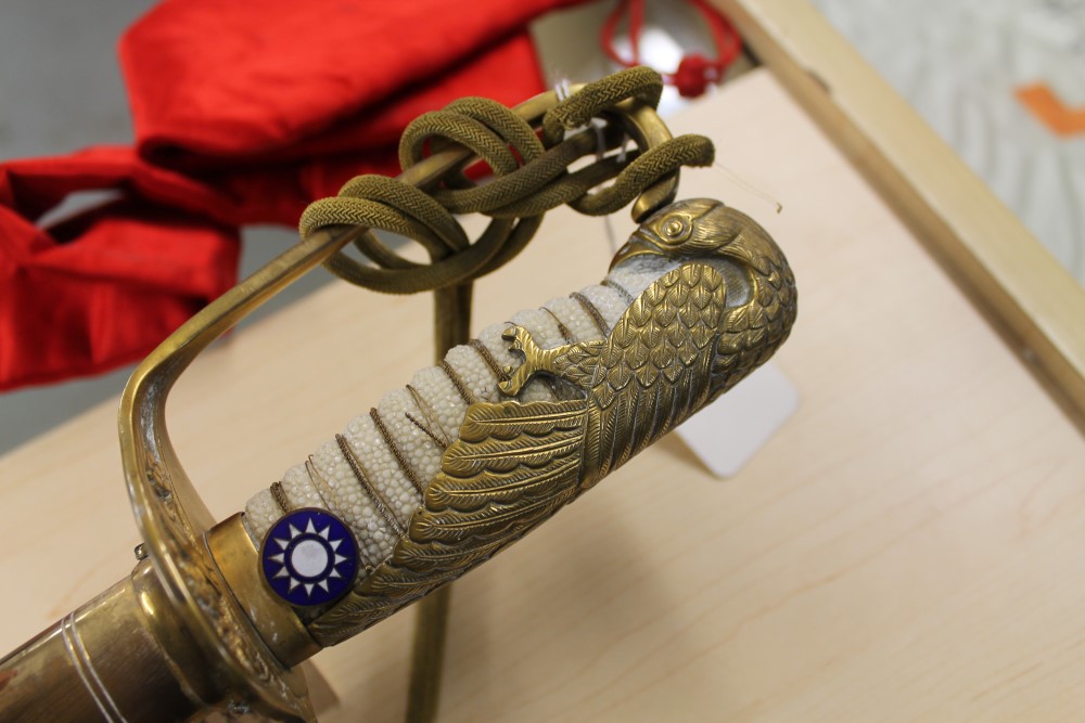 Rare Second World War Chinese presentation Air Force officer's sword presented by the Chinese - Image 12 of 19