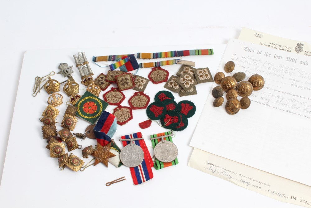 Second World War medals - 1939 - 1945 Star, Defence and War medals,