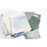 Interesting group of First and Second World War ephemera belonging to an Austrian Jewish refugee,