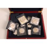 World - silver Crown-sized coins - The Westminster Collection in fitted wooden case (18 coins)