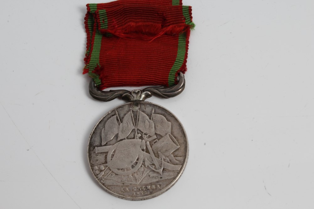 Turkish Crimea medal (Sardinia issue), named to S. Stevenson. GR & DR 2nd BT.N. RL. - Image 2 of 2