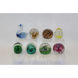 Eight various paperweights - including Caithness, Wedgwood,