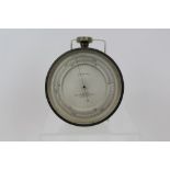 Victorian Compensated Altimeter - with silvered dial and adjustable ascent / descent scale,