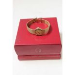 Ladies' Omega gold (9ct) watch on bracelet in original box CONDITION REPORT Case,