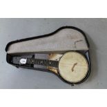 Mid-20th century banjolele in hard case