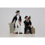 Two Royal Doulton figures - The Captain HN2260 and Shore Leave HN2254