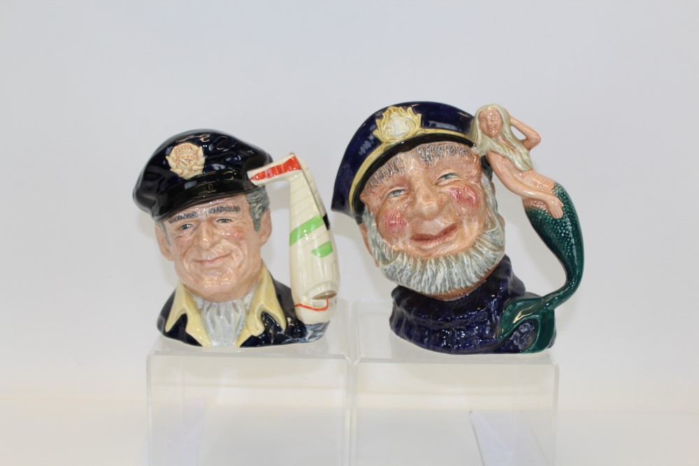 Five Royal Doulton character jugs - Yachtsman D6626, Lobster Man D6617, Old Salt D6551, - Image 2 of 2