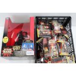 Collection of Star Wars models - including Darth Maul and Qui-Gon Jinn Interactive Talking Banks,