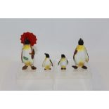 Set of four Beswick penguins