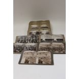 Collection of forty-four First World War stereoscopic cards