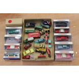 Diecast unboxed selection of early models - including buses, cars, etc,