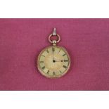 Early 19th century Swiss ladies' gold (18ct) pocket watch with movement signed - L.