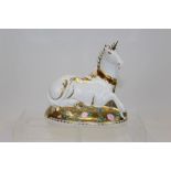 Royal Crown Derby limited edition paperweight - Mythical Unicorn, no.