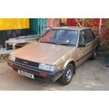 1984 Toyota Corolla 1.3 Automatic Saloon. Registration no. B451 XVW.