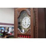 Late 19th / early 20th century longcase clock with ornate gilt metal and enamel dial