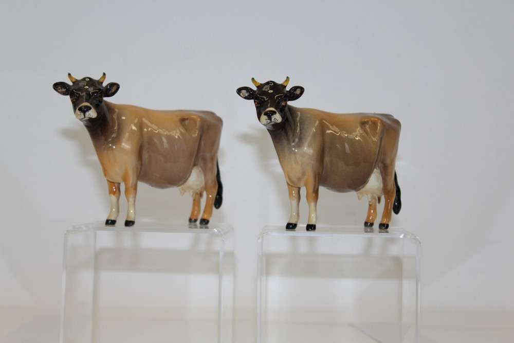 Two Beswick Jersey cows - CH.