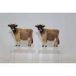 Two Beswick Jersey cows - CH.
