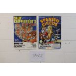 Circus posters - Chipperfield's Circus Royal Bengal Tigers, Spanish National Circus,