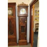 Reproduction longcase clock with three weights and pendulum