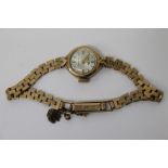 Rotary ladies' gold (9ct) watch and strap CONDITION REPORT Approx 12.