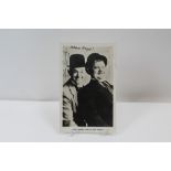 Autograph - Laurel & Hardy signed black and white photograph inscribed - Hello Bryn!