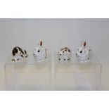 Four Royal Crown Derby paperweights - Bank Vole,