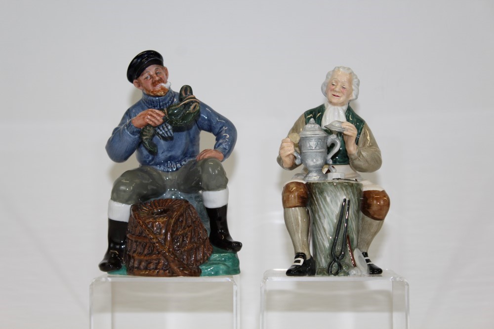 Two Royal Doulton figures - The Lobster Man HN2317 and The Tinsmith HN2146