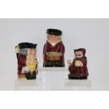 Three Royal Doulton Toby jugs - The Huntsman,