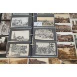 Postcards - in two albums plus loose - real photographic First World War Military Officers and N.C.