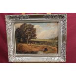 After John Constable (1776 - 1837), oil on panel - shepherd and flock at a ford, bearing signature,
