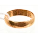 Antique gold (22ct) wedding ring (Birmingham 1912).