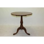 Rare George III yew wood occasional table,