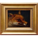 Edward Robert Smythe (1810 - 1899), oil on canvas - A Fox, signed, in gilt frame, 18.