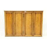 19th century mahogany Doctors' cabinet, with fitted interior, enclosed by four panelled doors,