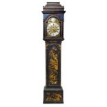 Early 18th century longcase clock with eight day movement,