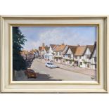 *Clive Madgwick (1934 - 2005), oil on canvas - Lavenham High Street, signed, dated 2001 verso,