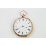 Victorian gold (18ct) fob watch,