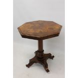 William IV rosewood occasional table,