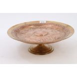 19th century French Etruscan revival bronze and copper electrotype tazza with central coppered