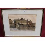 *Valerie Thornton (1931 - 1991), signed limited edition etching and aquatint - Old House,