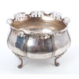 Early George V bowl of compressed baluster form,