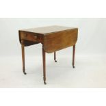 19th century mahogany Pembroke table,