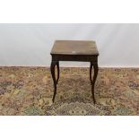 Elegant 19th century Continental, probably Italian walnut side table,