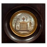 George III hairwork mourning panel,