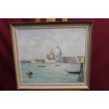 John Ernest Foster (1877 - 1965), oil on board - Venice, signed, framed,