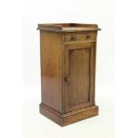 Victorian mahogany bedside cupboard, by Gillow & Co.