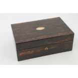 Victorian coromandel jewellery box by Mechi & Bazin, London,