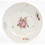 Mid-18th century Meissen plate,