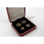 G.B. 1897 Victoria O.H. Four Coin Maundy Set.