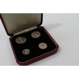 G.B. 1977 Elizabeth II Four Coin Maundy Set.